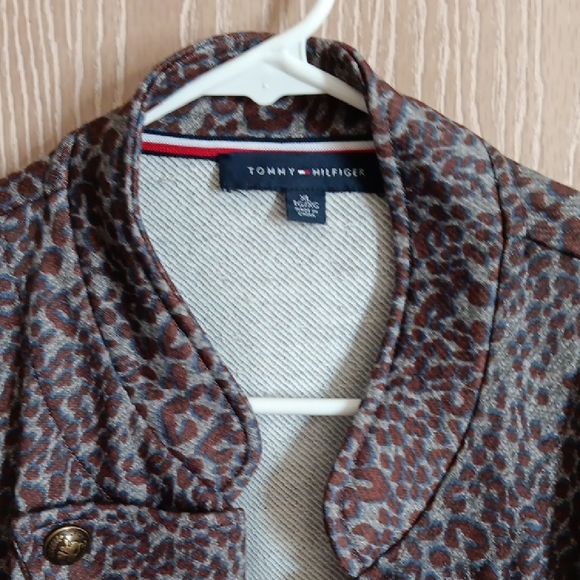 Tommy Hilfiger Brown Leopard Print Jacket - Picture 2 of 4